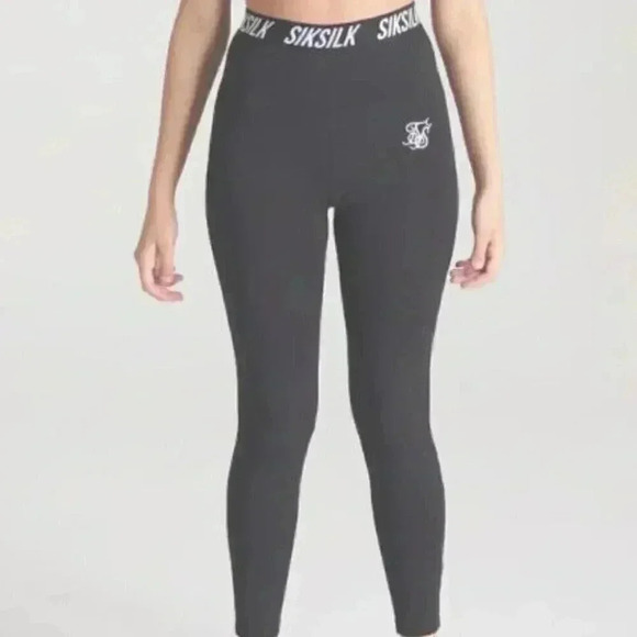 SikSilk Core Tape Leggings - Black - Picture 1 of 6